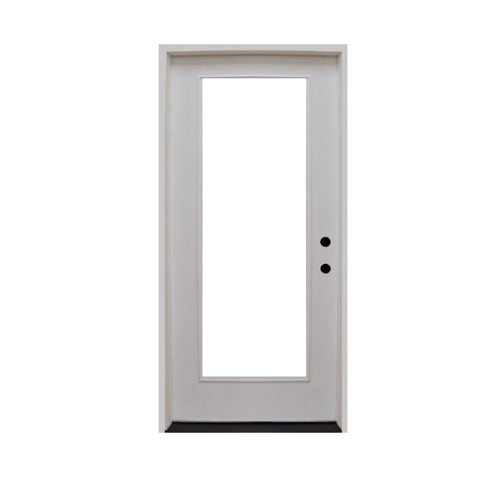 30 Exterior Door Slabs With Glass Belletheng   White Primed Steves Sons Fiberglass Doors With Glass Fgfl Pr 30 4li 64 1000 