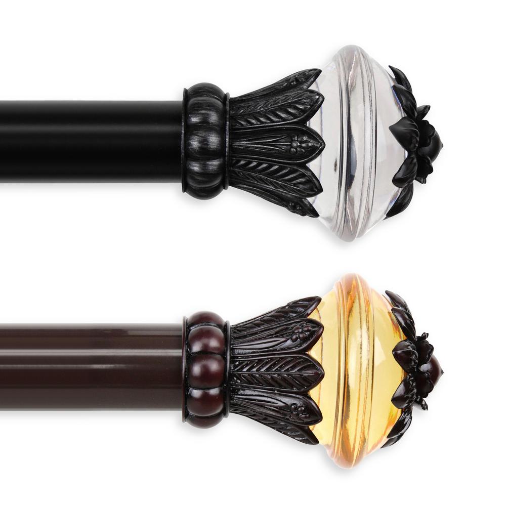 Rod Desyne Bach 1.5 in. NonTelescoping Single Curtain Rod 15 ft. in