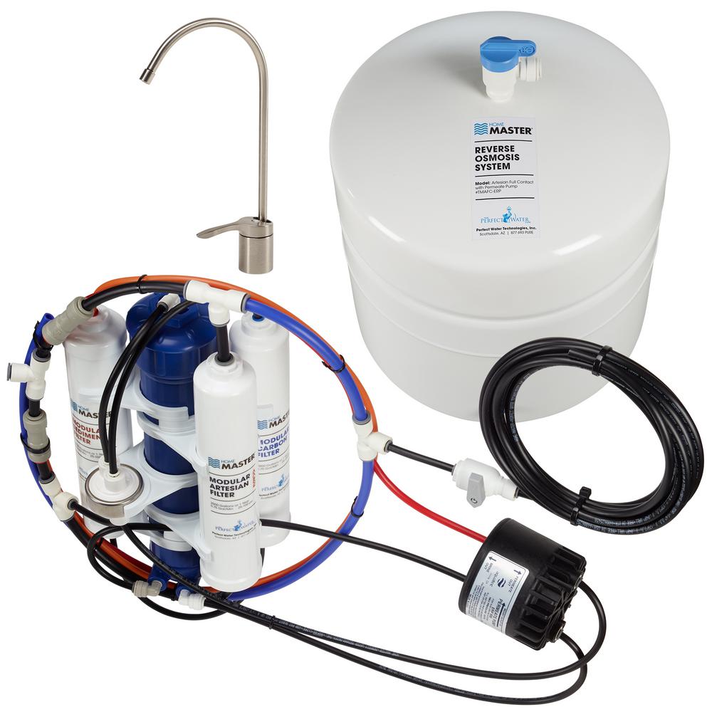 Home Master Artesian Full Contact with Permeate Pump Loaded Under Sink Reverse... by Home Master