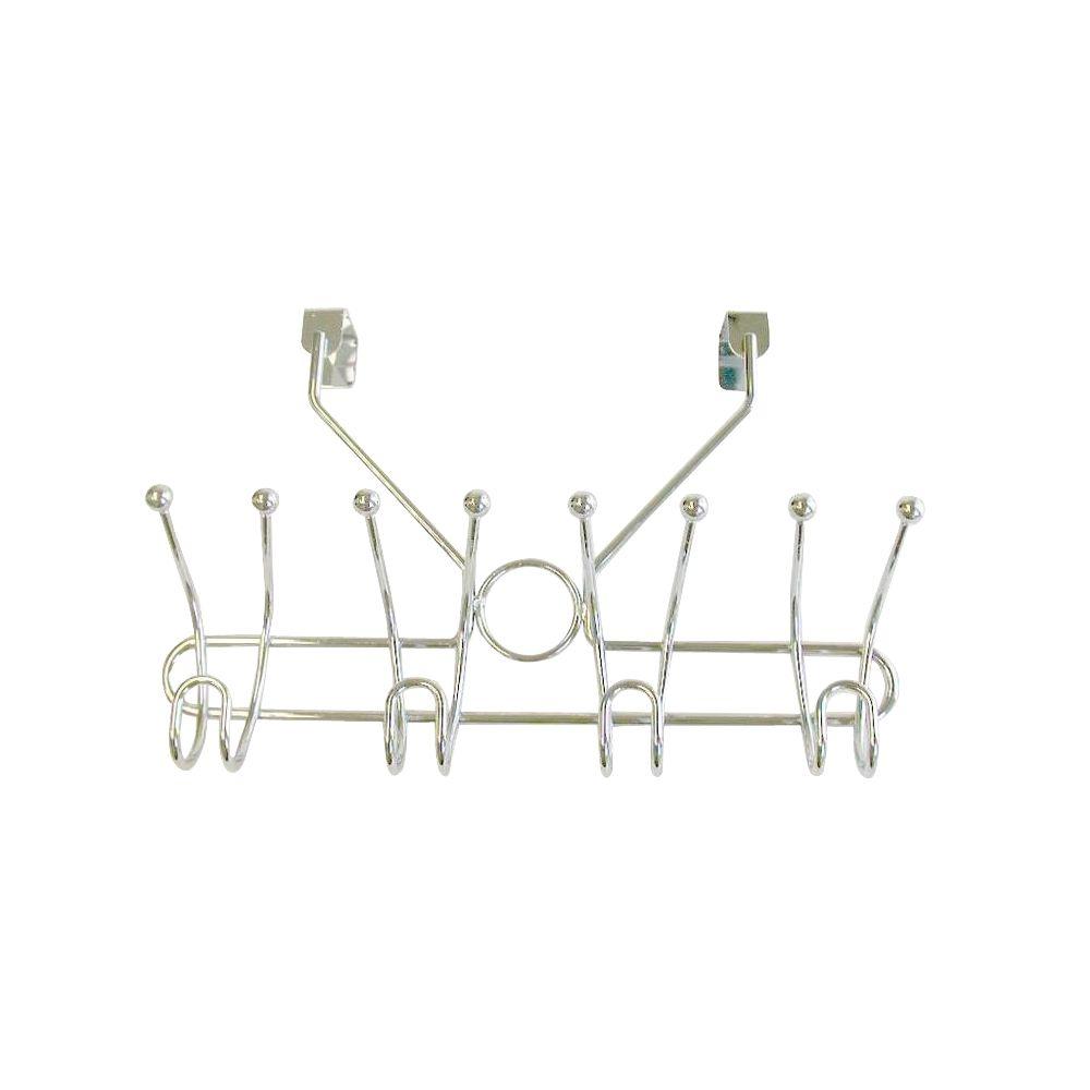 Taymor 4 Prong double Robe Hook in Satin Nickel (Over the Door Hook)49