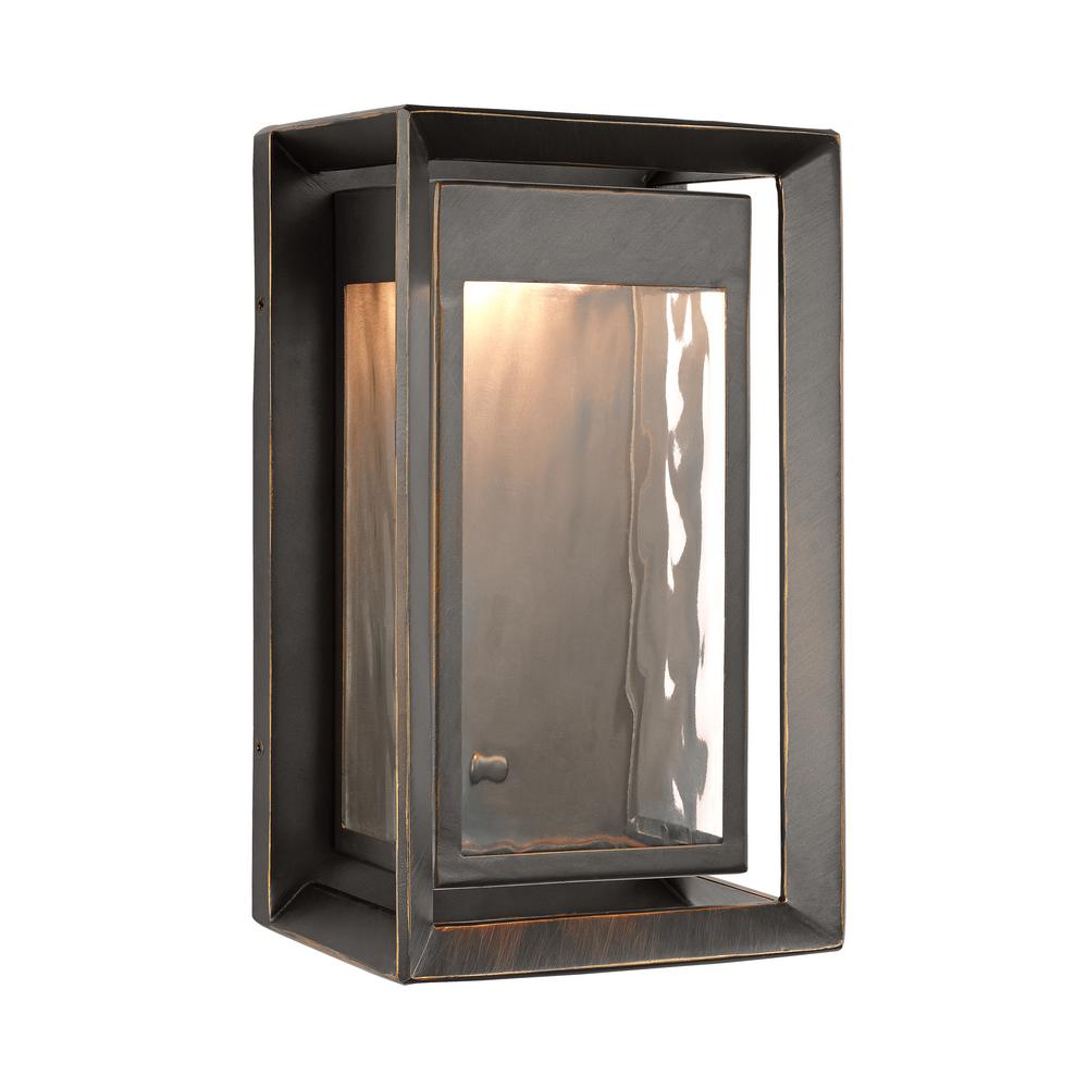 outdoor integrated led wall lantern sconce