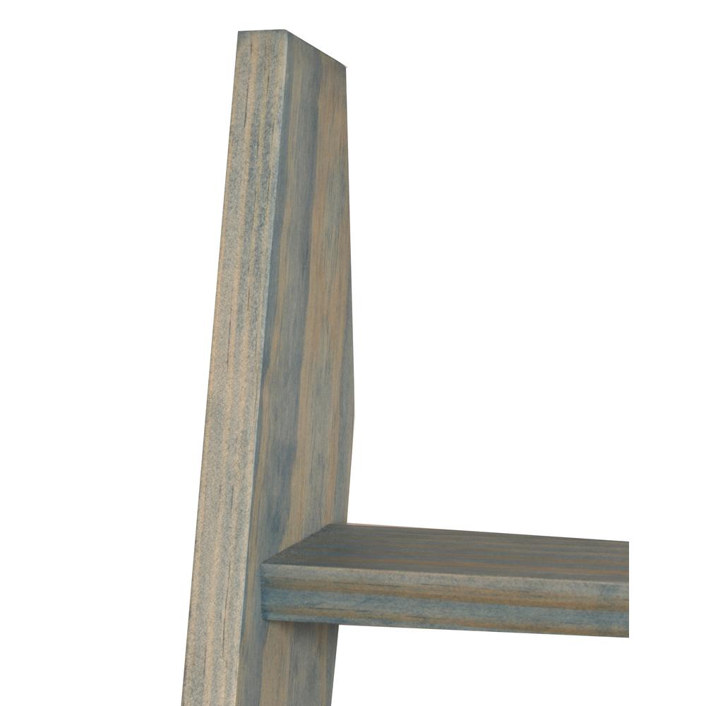 Brandtworks 72 In X 20 In Blue Beach Decorative Blanket Ladder