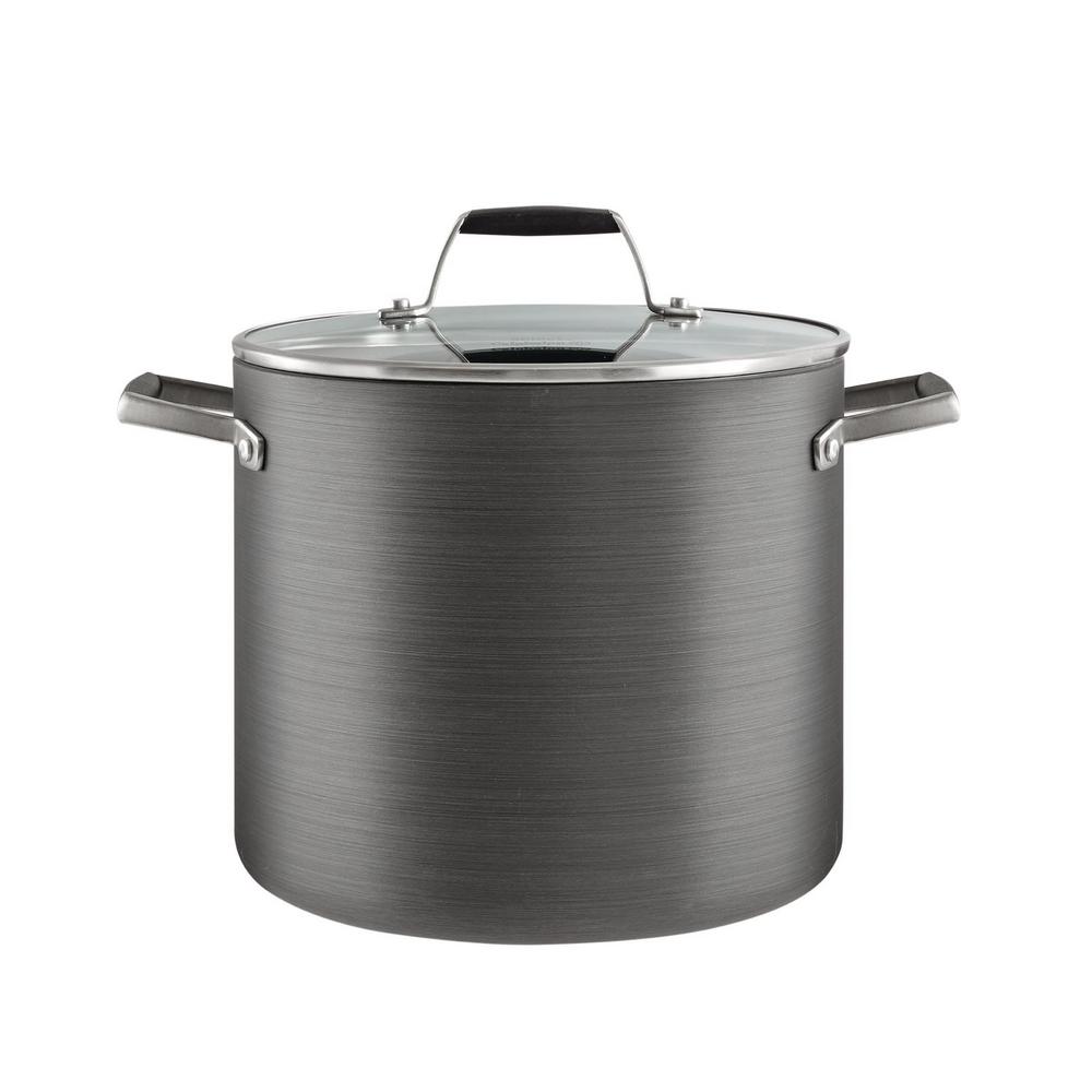 Calphalon 8 Qt Select Hard Anodized Nonstick Stock Pot With Cover