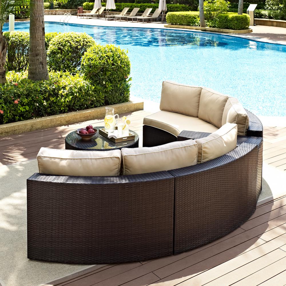 Crosley Catalina 4 Piece Wicker Outdoor Sectional Set With Sand Cushions Ko70035br The Home Depot - Mcleland Design Catalina 4 Pc Resin Wicker Patio Set Crosley Catalina 4 Piece Wicker Outdoor Sectional Set With Sand Cushions Ko70035br The Home Depot - Mcleland Design Catalina 4 Pc Resin Wicker Patio Set