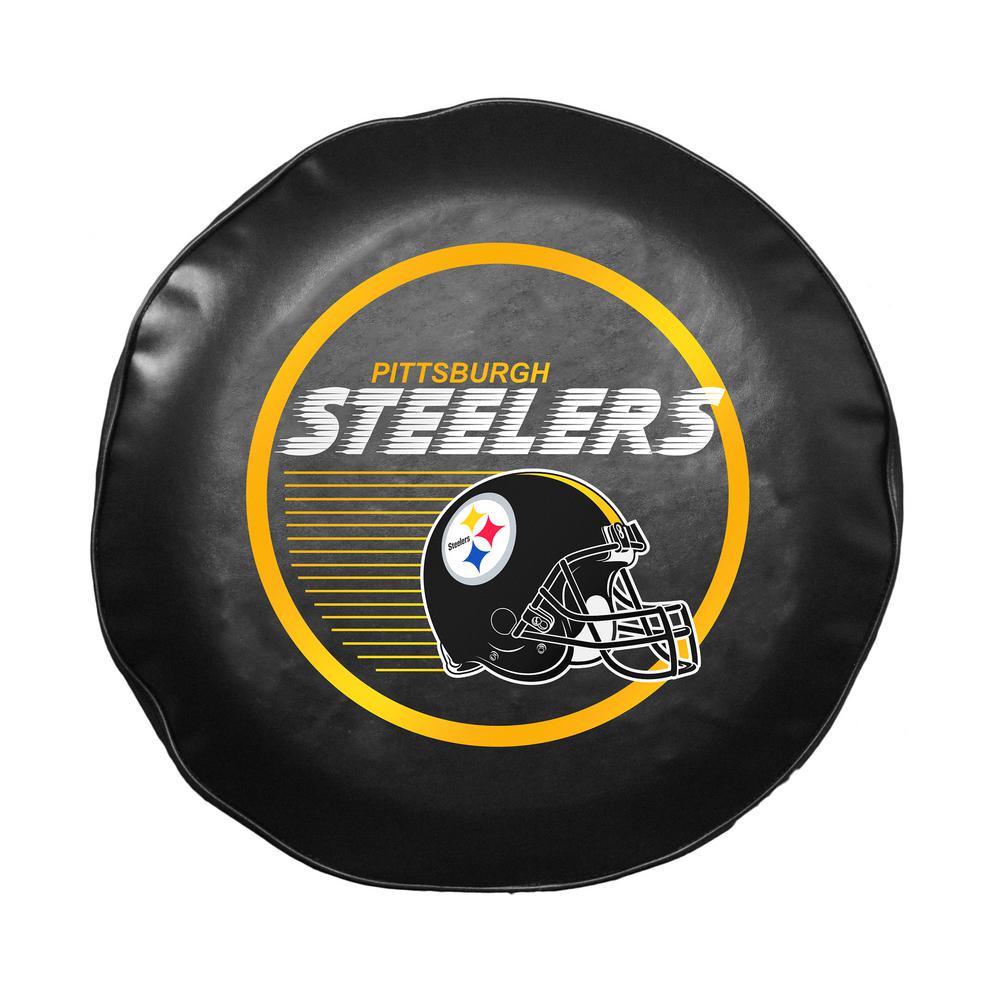 Large Black Fremont Die NFL New Orleans Saints Tire Cover