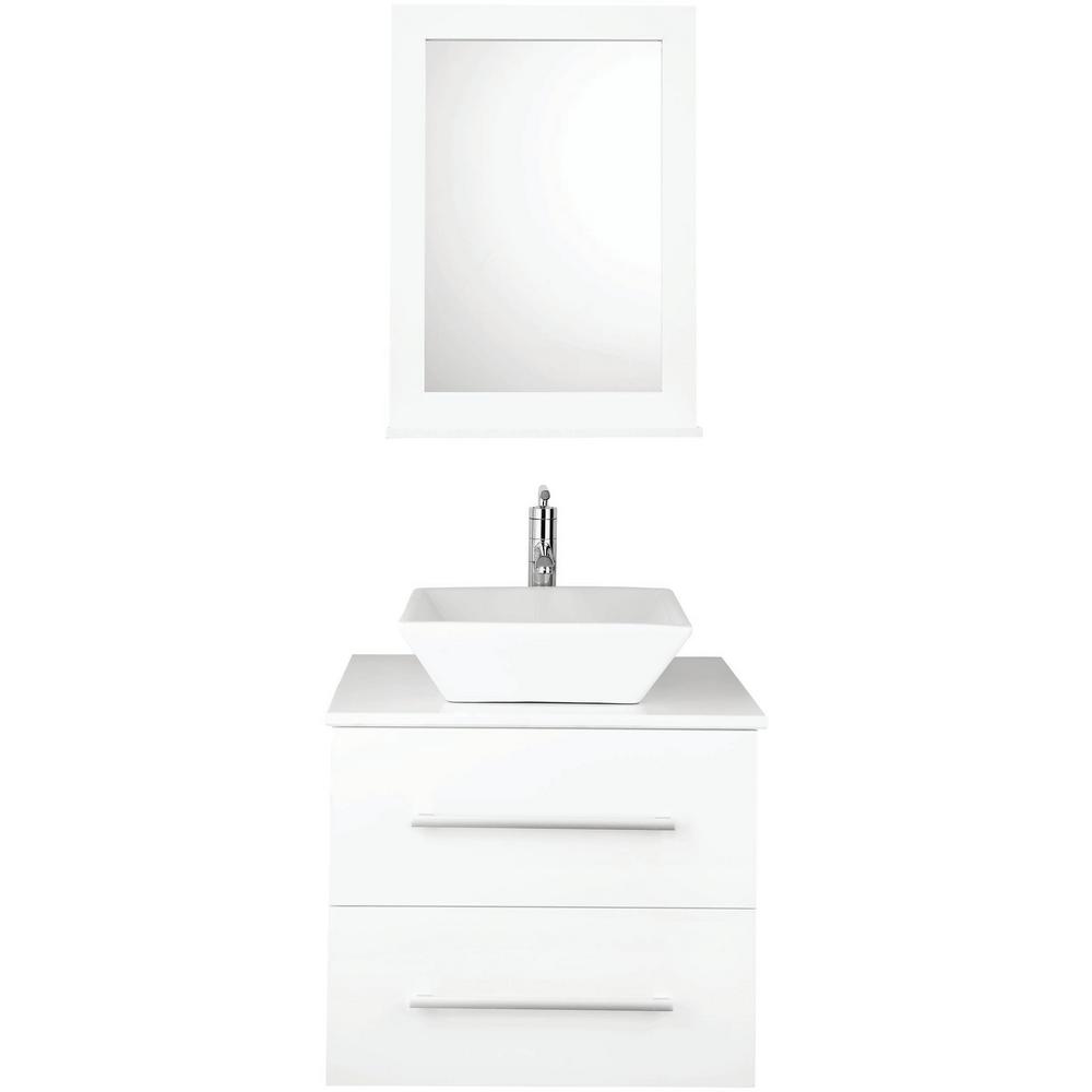 Garrido Bros Co Alicia 24 In 4 Piece Pvc Floating Vanity Set Pvc Floating Vanity Set