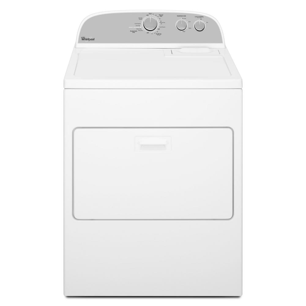 Whirlpool 5.9 cu. ft. 120 Volt White Gas Vented Dryer with Wrinkle Shield and AUTODRY Drying