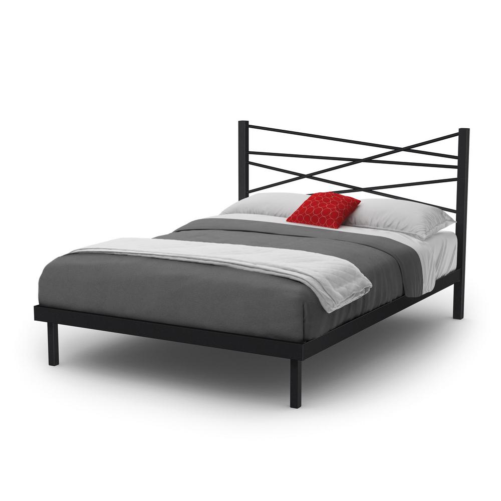 Crosston Black Metal Queen Size Platform Bed 14369 60p 25 The Home Crosston Black Metal Queen Size Platform Bed 14369 60p 25 The Home Depot