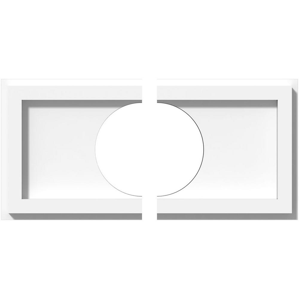 Ekena Millwork 12 In X 6 In X 1 In Rectangle Architectural Grade Pvc Contemporary Ceiling Medallion 2 Piece 192770572341 The Home Depot