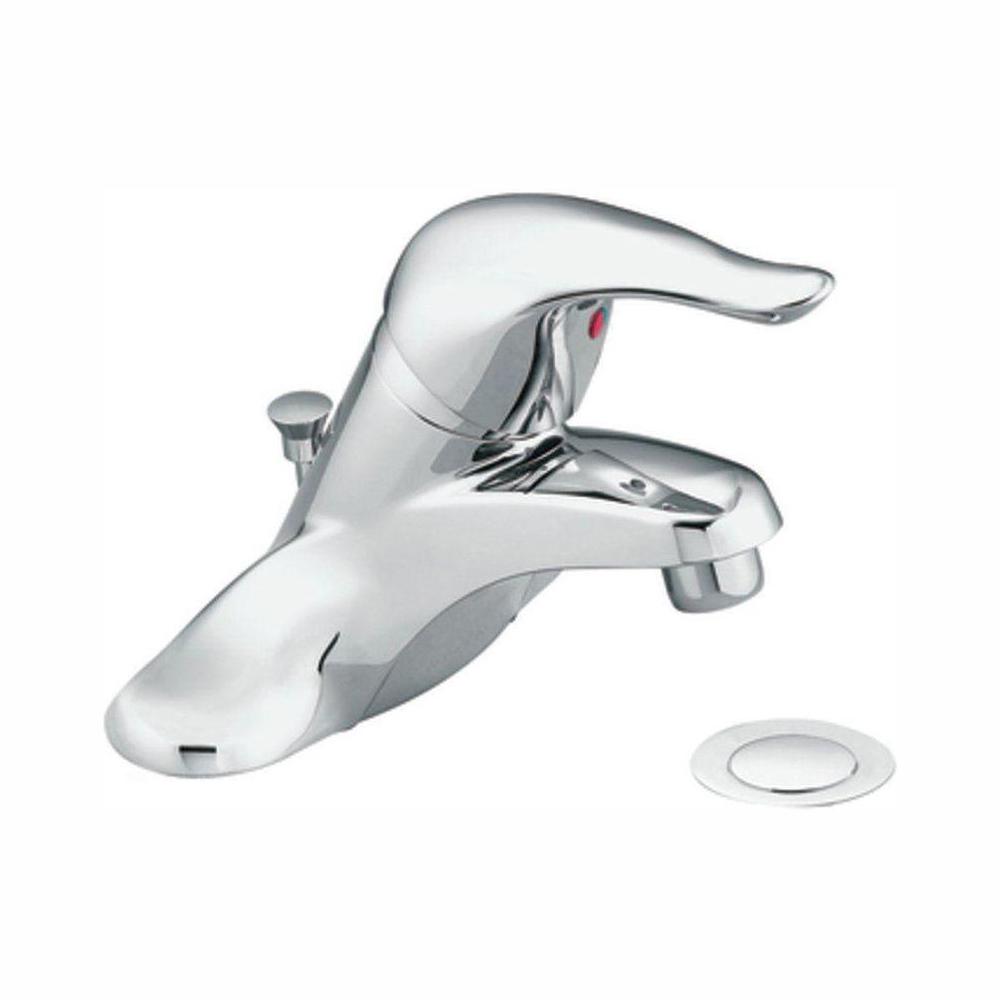 Moen L64621 Chateau Single Handle Lavatory Faucet With Drain Assembly, Chrome (Not CA / VT Compliant)