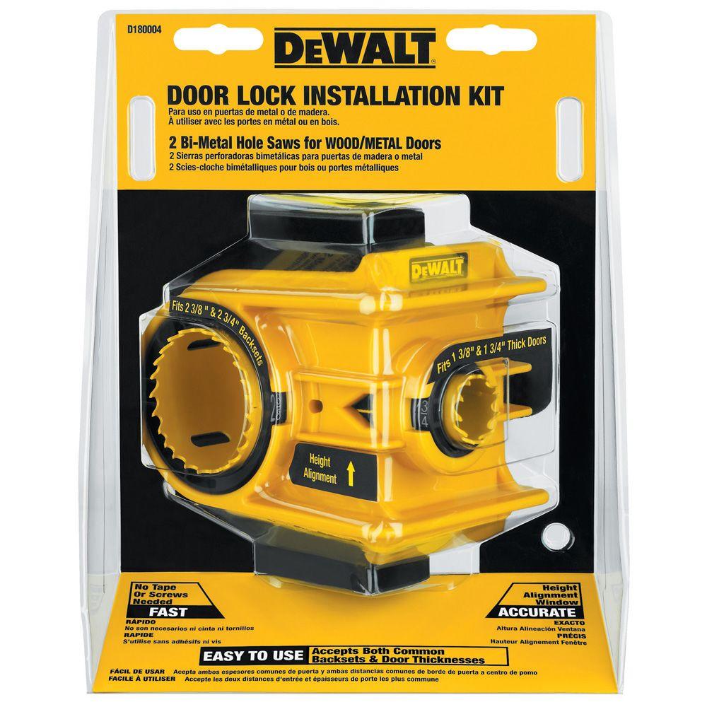 UPC 028877510613 Hole Saws Hole Saw Kit DEWALT Drill Bits Door Lock 