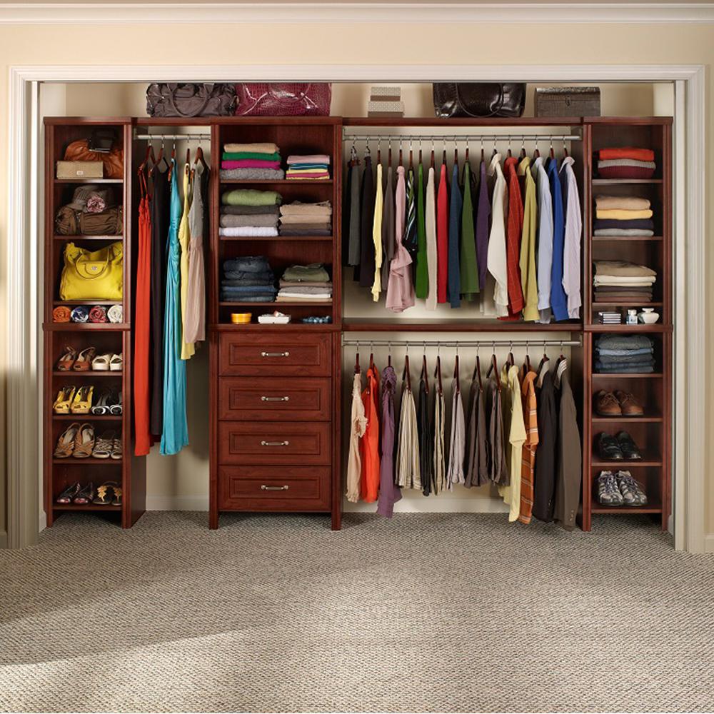 ClosetMaid Impressions Deluxe Hutch 60 in. W - 120 in. W Wood Closet ...