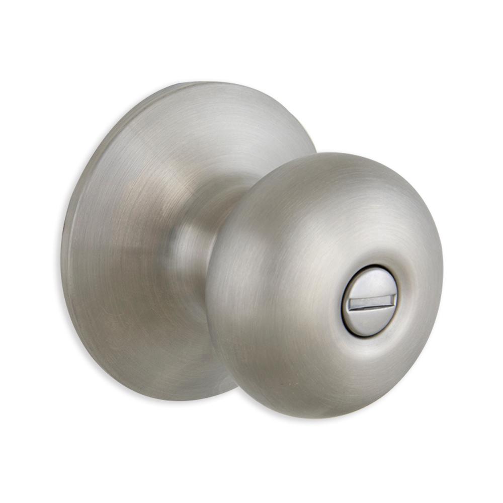 Defiant Berwick Stainless Steel Bed And Bath Door Knob-32TF610B - The Home Depot