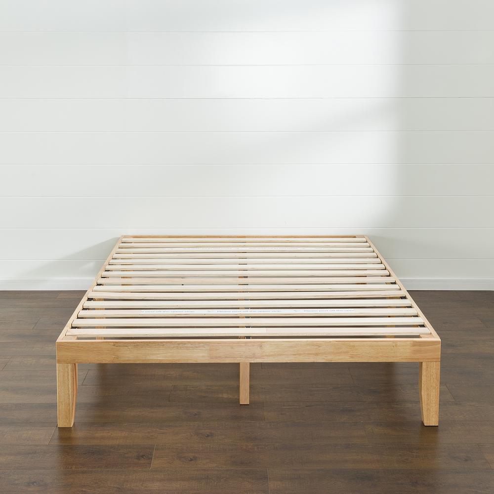 Zinus Moiz 14 In Wood Platform Bed King Hd Rwpb 14k The Home Depot Wood Platform Bed King