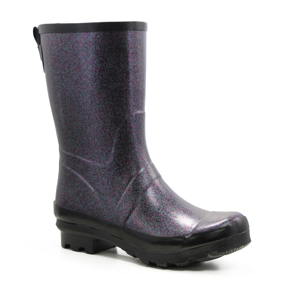 Size 11 Black Razzle Dazzle Rain Boot 