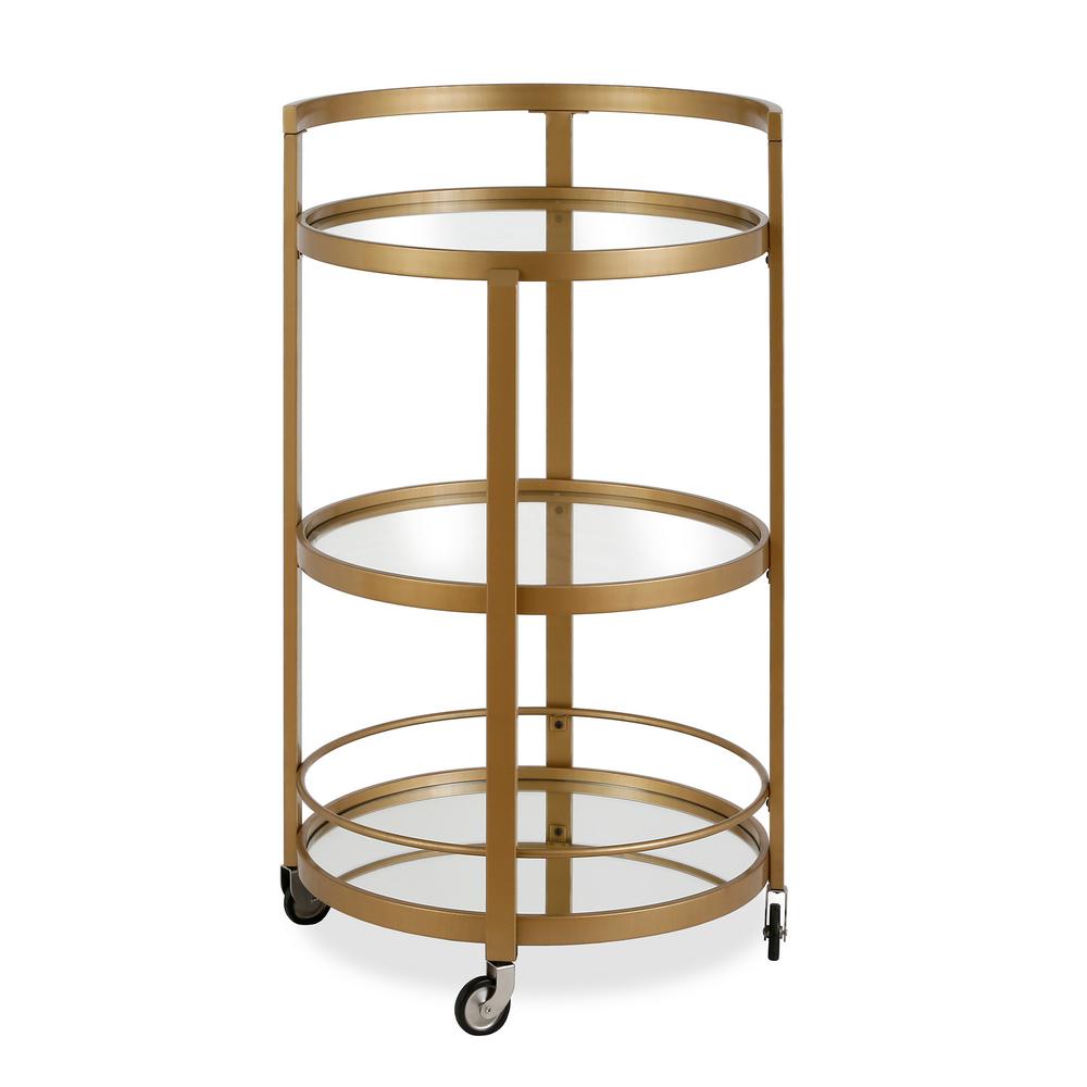 Hudson C Hause Golden Brass Mirrored Bar Cart Bc0186 The Hause Golden Brass Mirrored Bar Cart