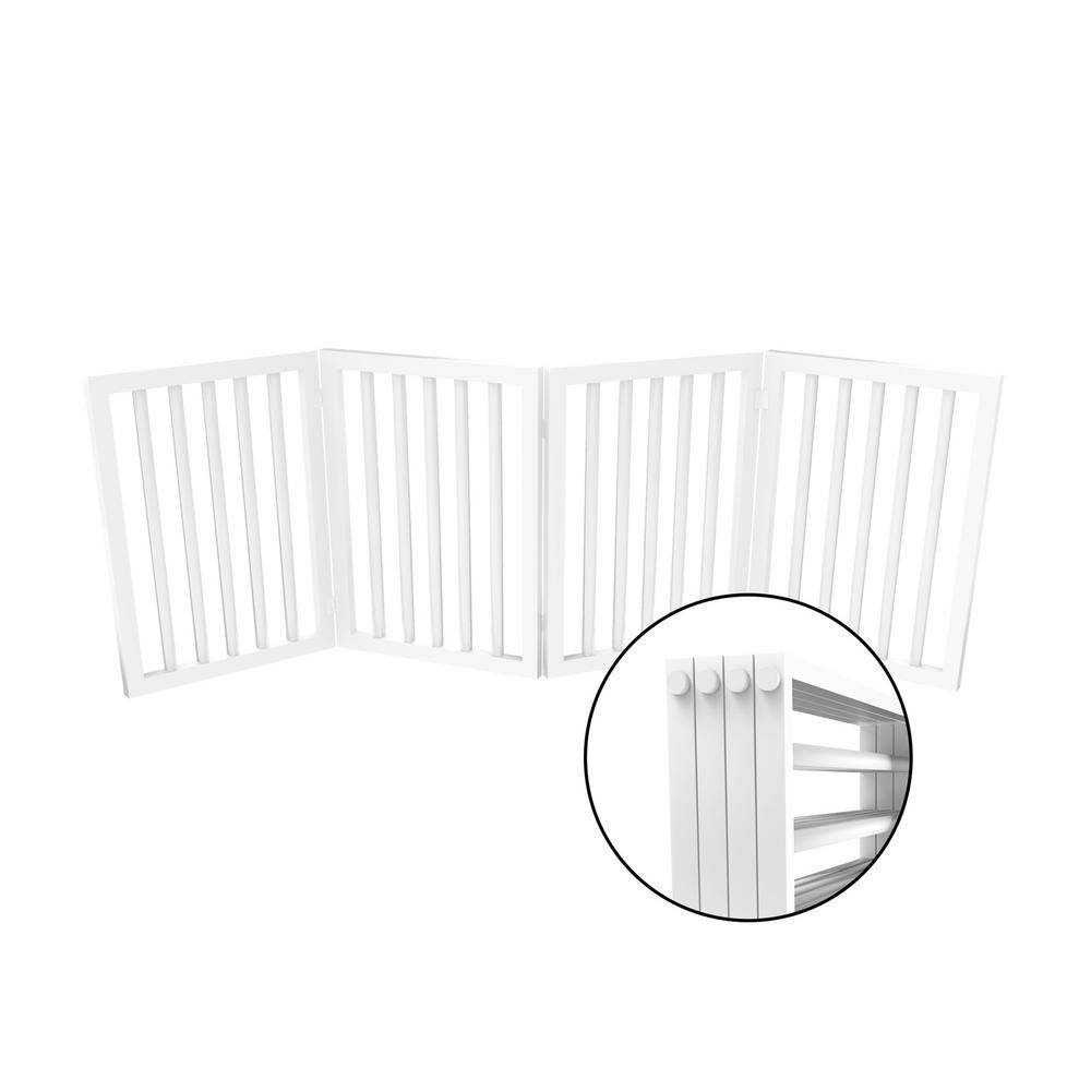 white picket fence folding pet gate