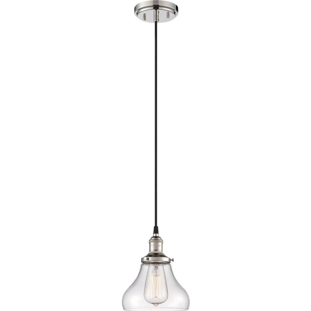 Filament Design Glomar 1Light Polished Nickel Incandescent Ceiling PendantHD5403 The Home Depot