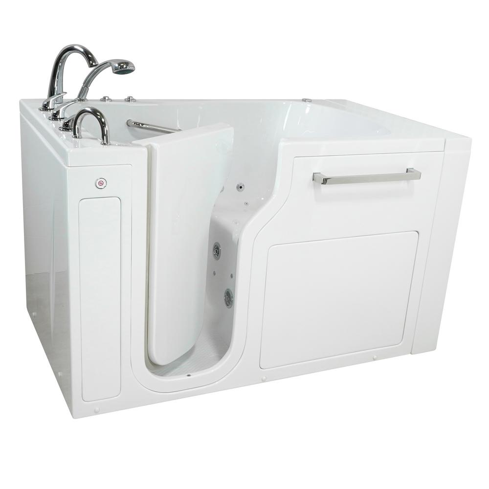 Ella S-Class 55 in. Low Threshold Walk-In Whirlpool and Air Bath ...