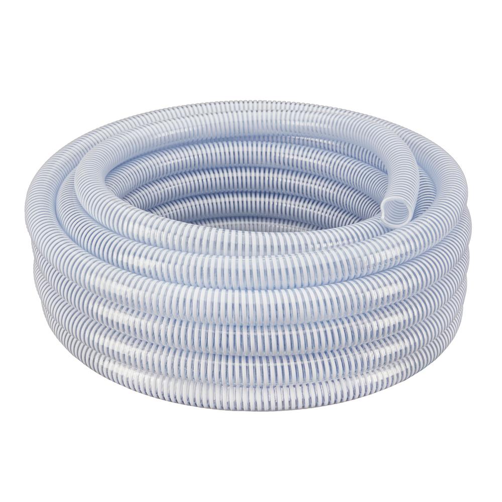 HYDROMAXX 1 in. Dia x 25 ft. Clear Flexible PVC Suction and Discharge