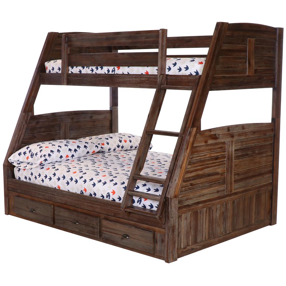 American Furniture Classics Twin Over Full Solid Wood Bunkbed In