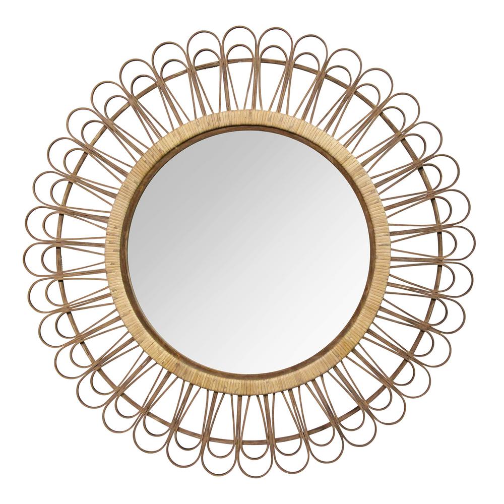 Stratton Home Decor 33 86 Tulum Rattan Mirror Stratton Home Decor