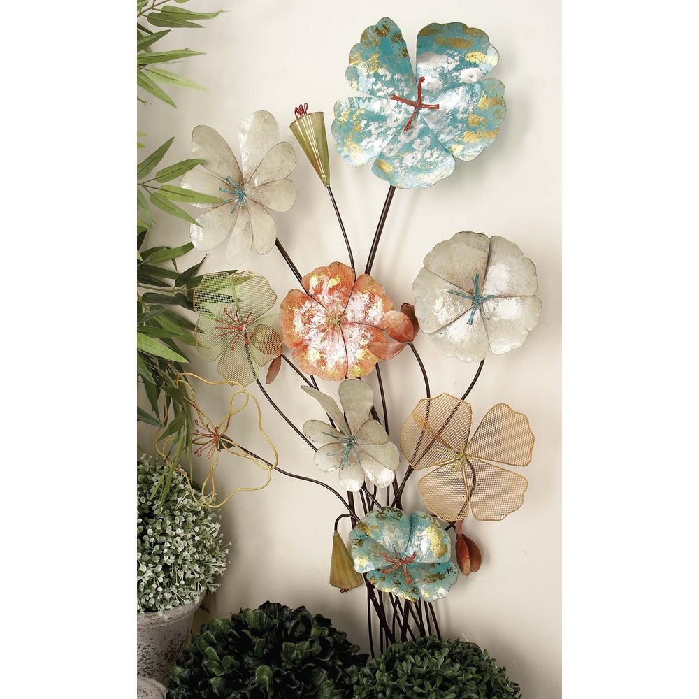 Rustic Iron Flower Bouquet Metal Wall Rustic Iron Flower Bouquet Metal Wall