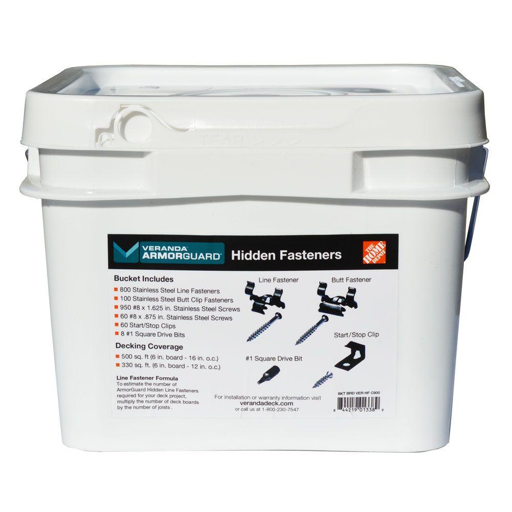 Veranda Hidden Deck Fastener Bucket (900 per Count)BKT BRD VER HF C900 The Home Depot