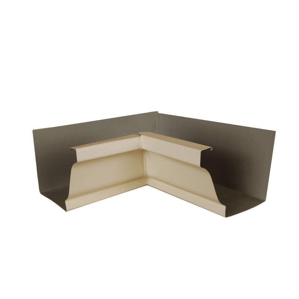 Amerimax Home Products 6 in. Almond Aluminum Inside Box Gutter Miter