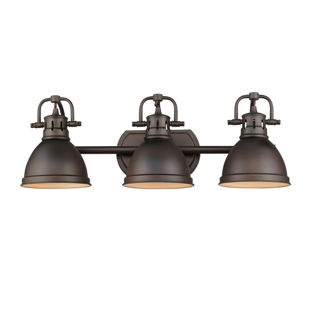 3 Light Bronze Farmhouse Lighting The Home Depot