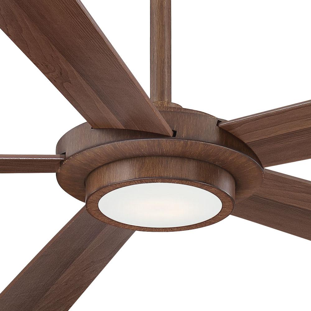 Minka Aire Sabot 52 In Integrated Led Indoor Distressed Koa Ceiling Fan With Light With Remote Control