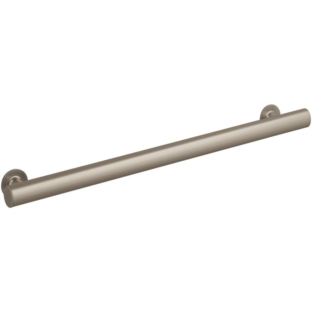 STERLING 31 in. x 1.875 in. Curved Bar with Wide Grip in Nickel