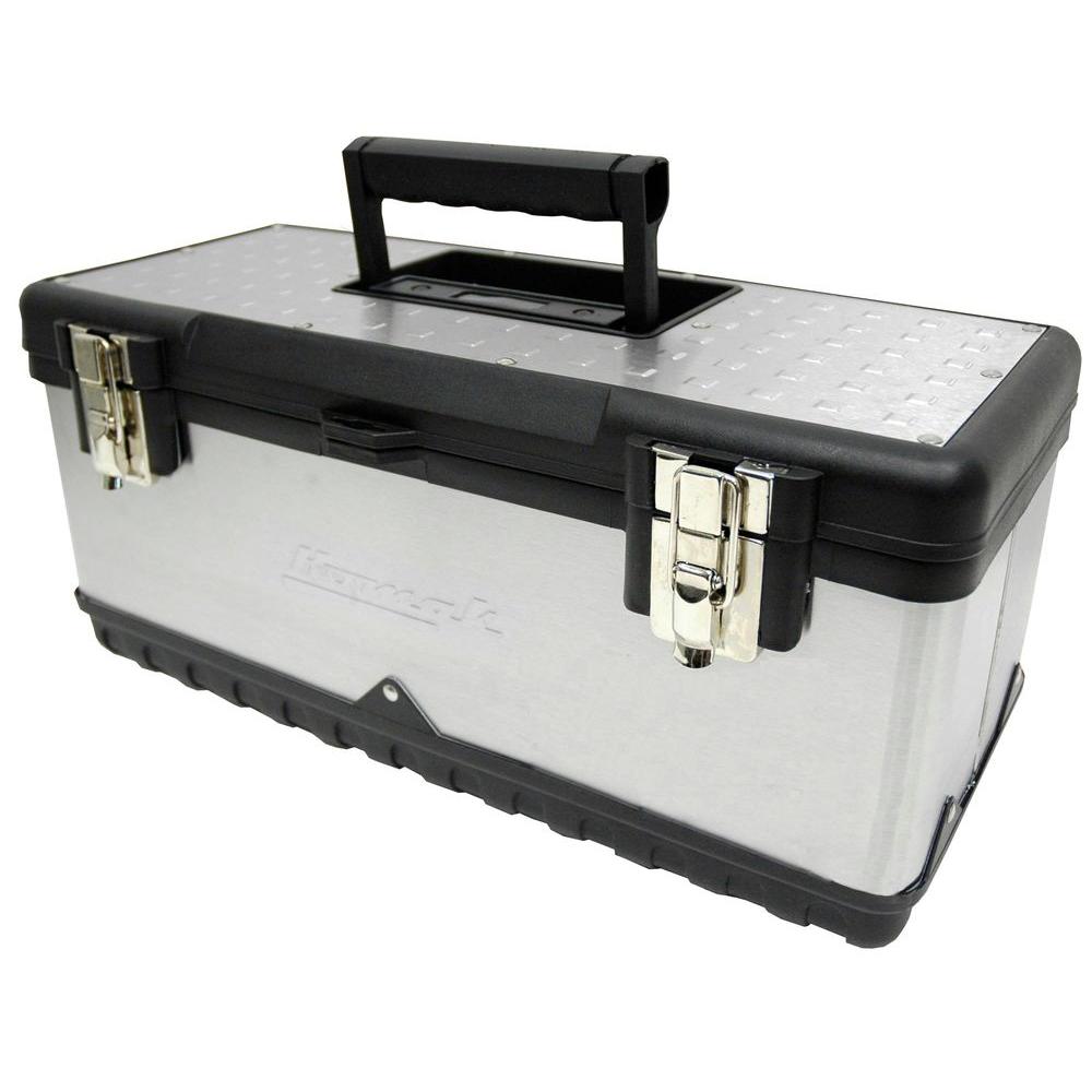 Homak 20 in. Hand Carry Tool Box, Stainless SteelSS00119800 The Home