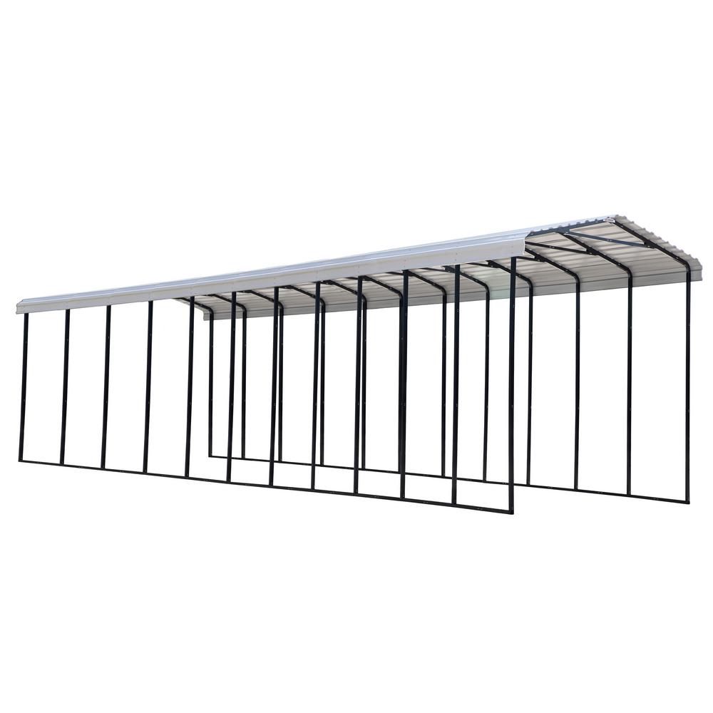 Arrow 14 ft. W x 51 ft. D Galvanized Steel Eggshell RV Carport For Sale