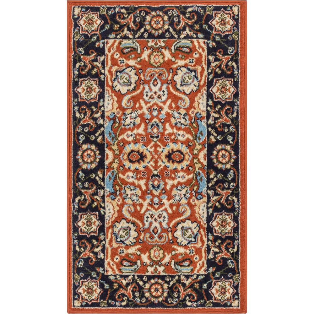 Well Woven Persa Tabriz Traditional Oriental Persian Terracotta 2 Ft 3 In X 11 Accent Area Rug