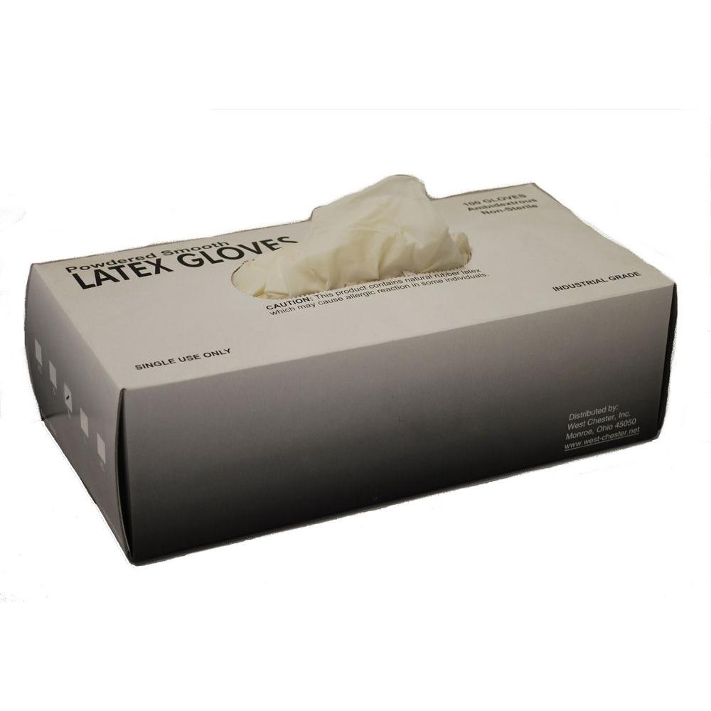 West Chester Industrial Grade Powdered Latex Disposable Gloves, Large 100 Ct. Box, sold by the
