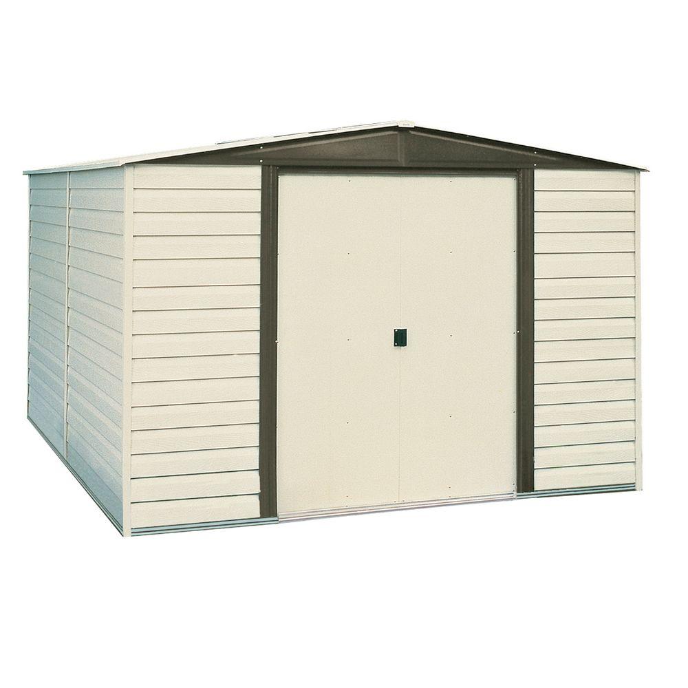 Arrow 10 Ft X 12 Ft Vinyl Coated Steel Storage Building Vd1012