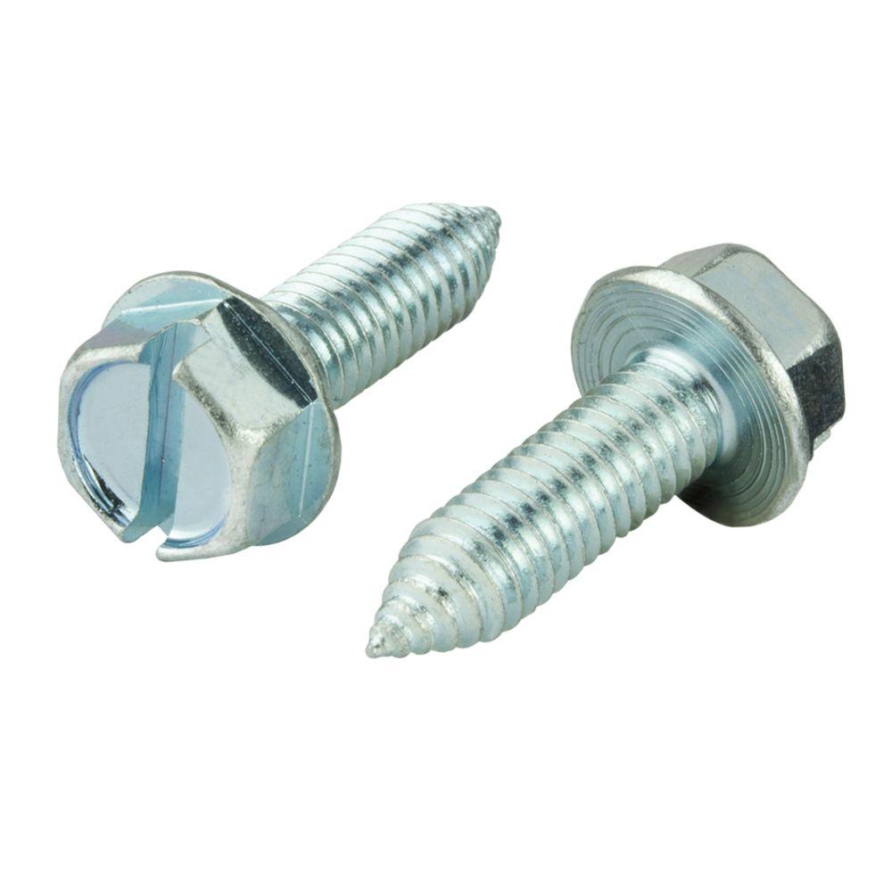 Crown Bolt 6 mm x 20 mm Zinc Hex Washer Head License Plate Bolt for