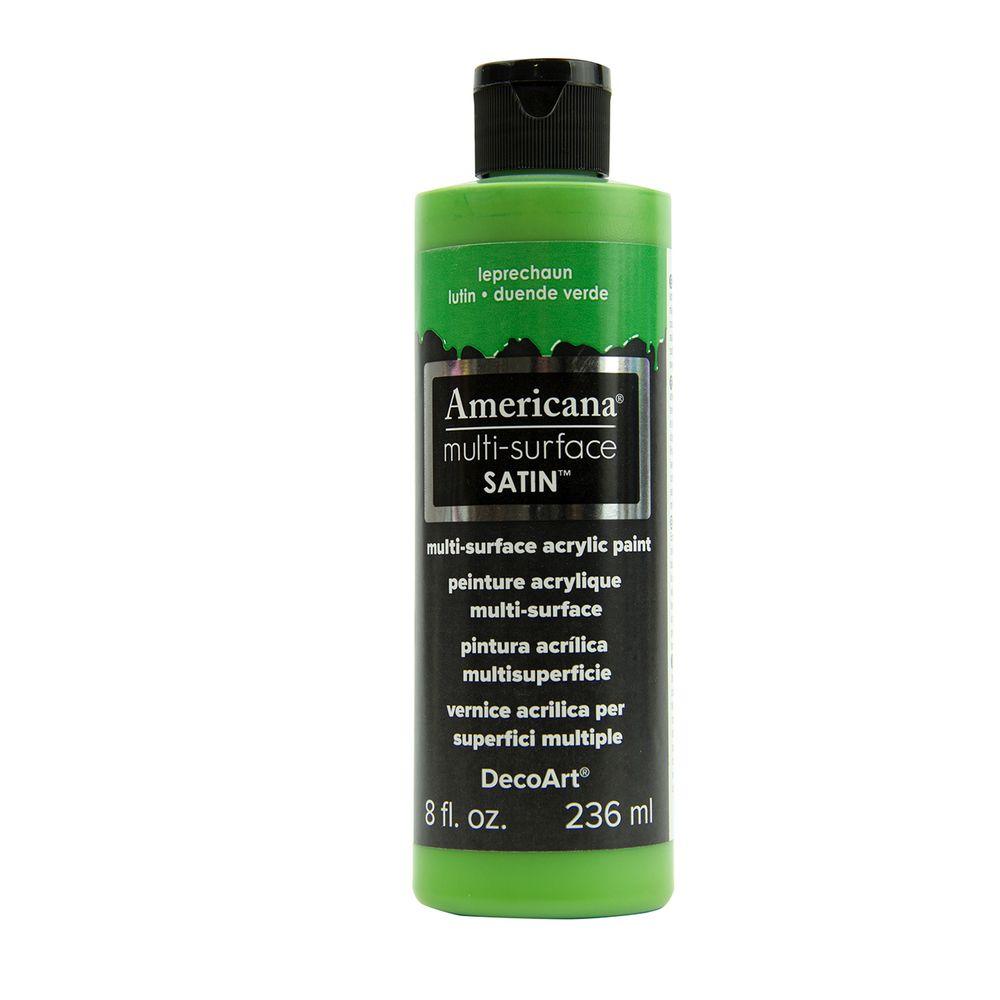 Decoart Americana 8 Oz Leprechaun Satin Multi Surface Acrylic Paint Leprechaun Satin Multi Surface Acrylic Paint