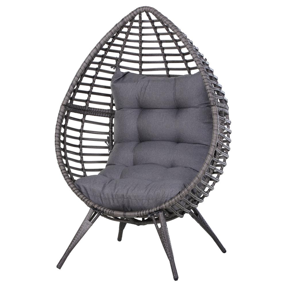 Plastic Lounge Chairs Home Depot - POLYWOOD Long Island Teak Plastic