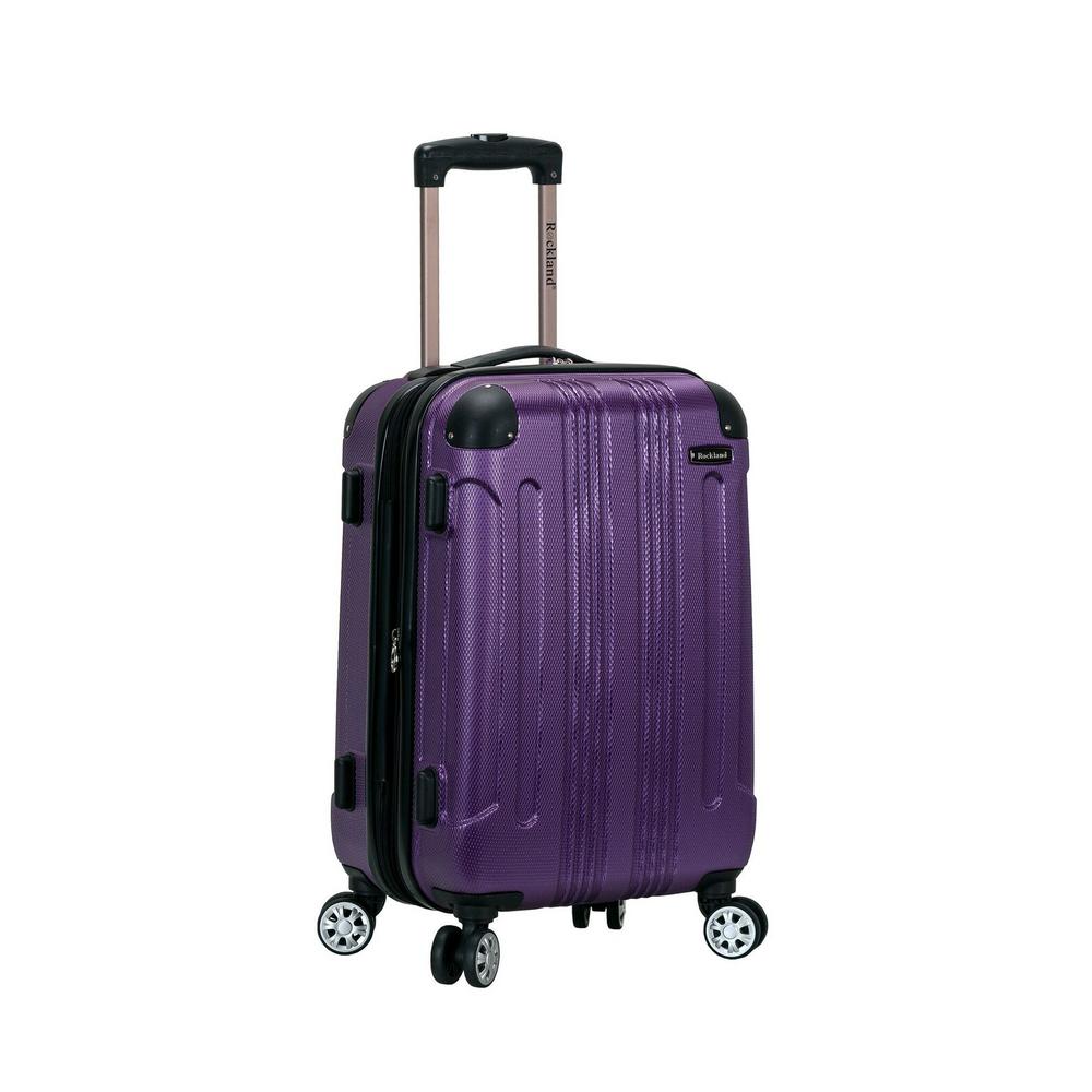 purple hardside luggage