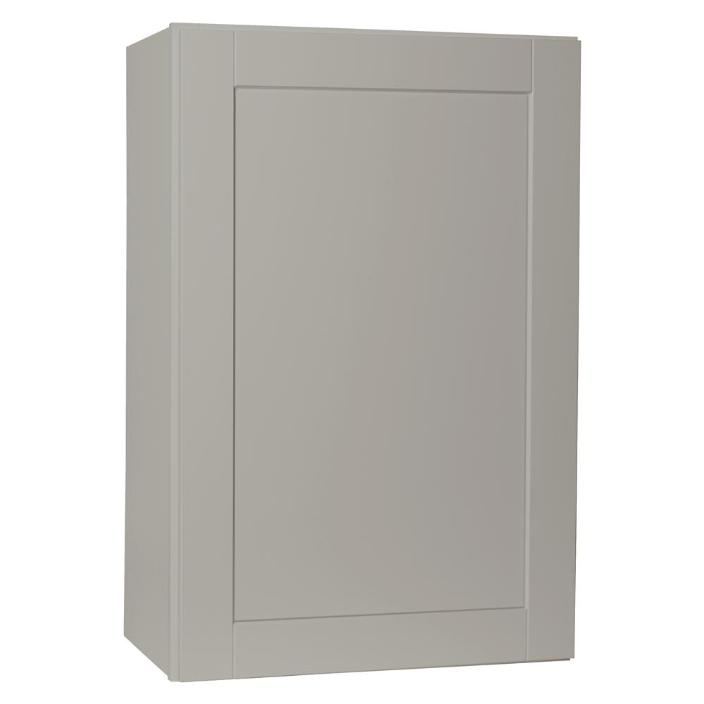 Hampton Bay Shaker Assembled 24x36x12 in. Wall Kitchen Cabinet in Dove Gray