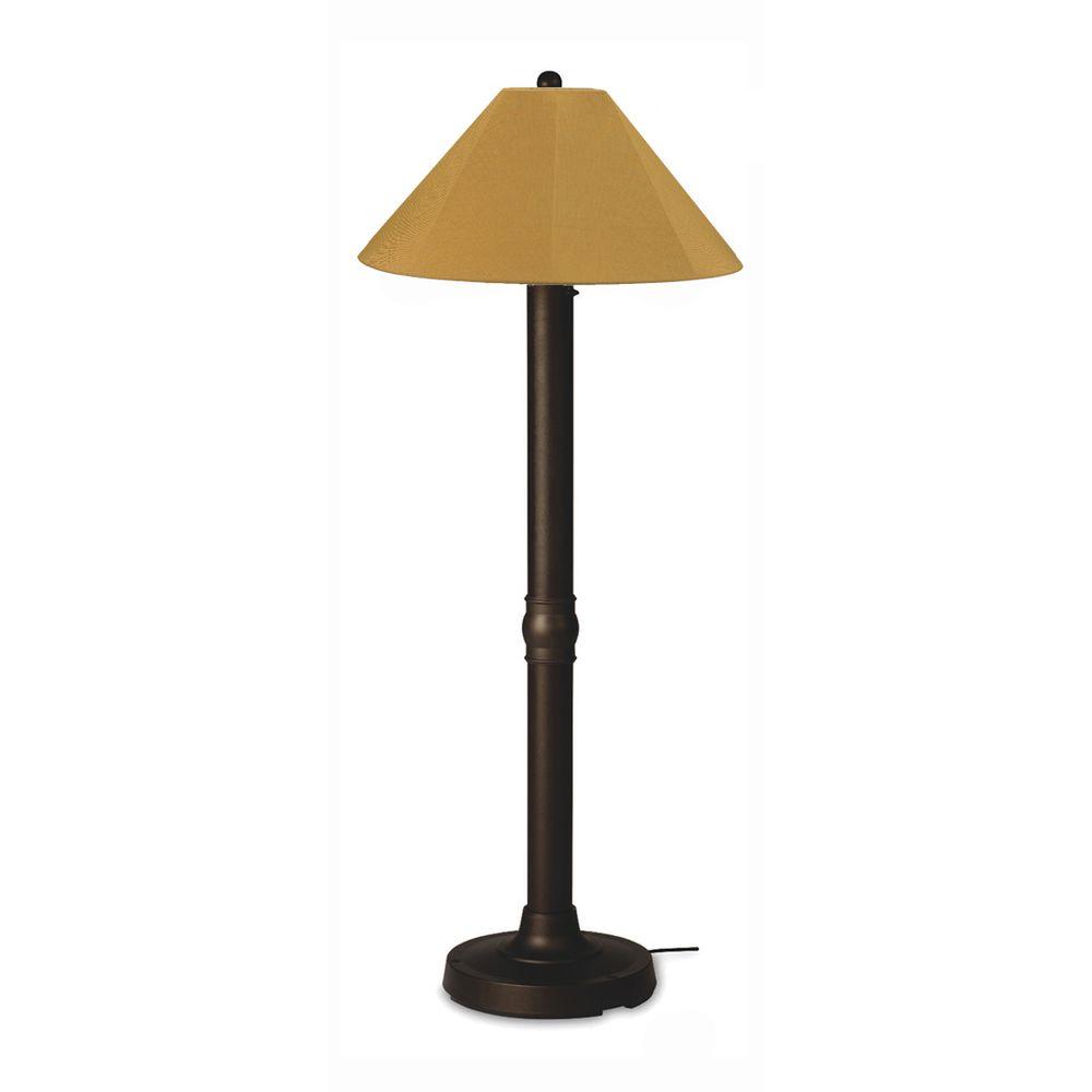 Patio Living Concepts Seaside 60 In Bronze Outdoor Floor Lamp With Patio Living Concepts Seaside 60 In Bronze Outdoor Floor Lamp With Brass Shade