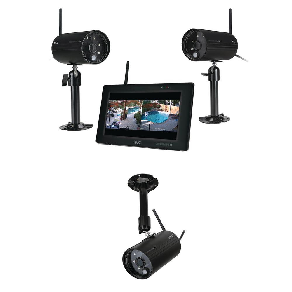 ALC ObserverHD 4Channel 1080p Surveillance System with 3 Wireless Camera and 7 in. Monitor