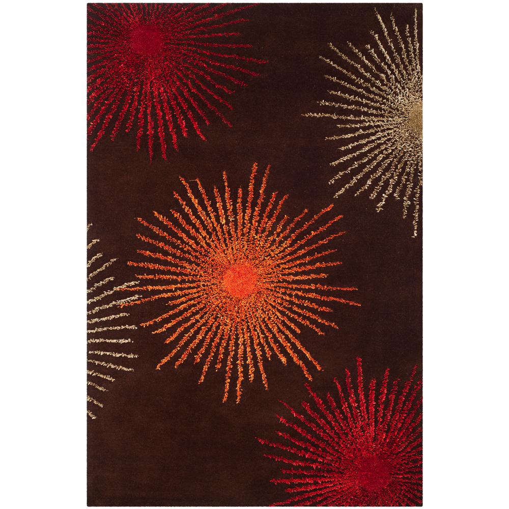 Safavieh Soho Brown Multi Wool 6 Ft X 9 Area Rug Soh712b Safavieh Soho Brown Multi Wool 6 Ft X 9 Area Rug