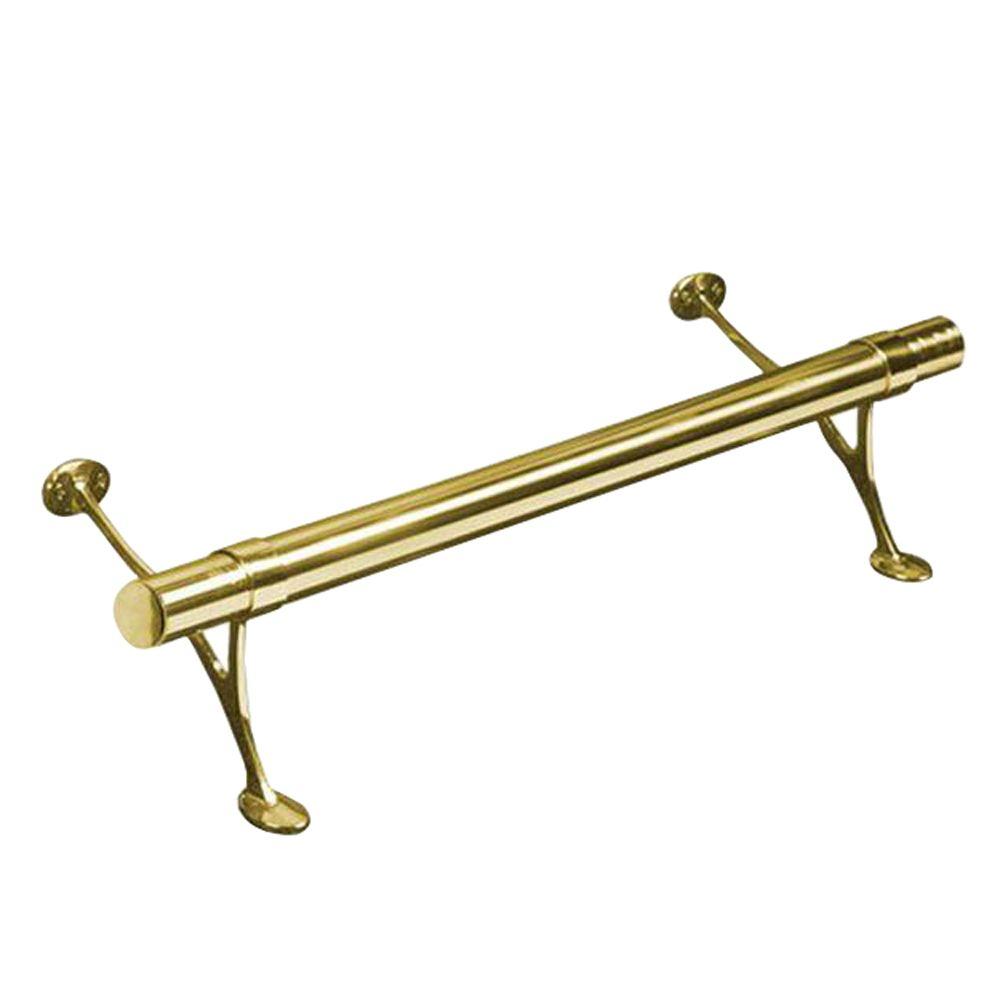 Lido Designs 4 ft. Solid Brass Bar Foot Rail Kit-LB-00-FR1004/2 - The ...