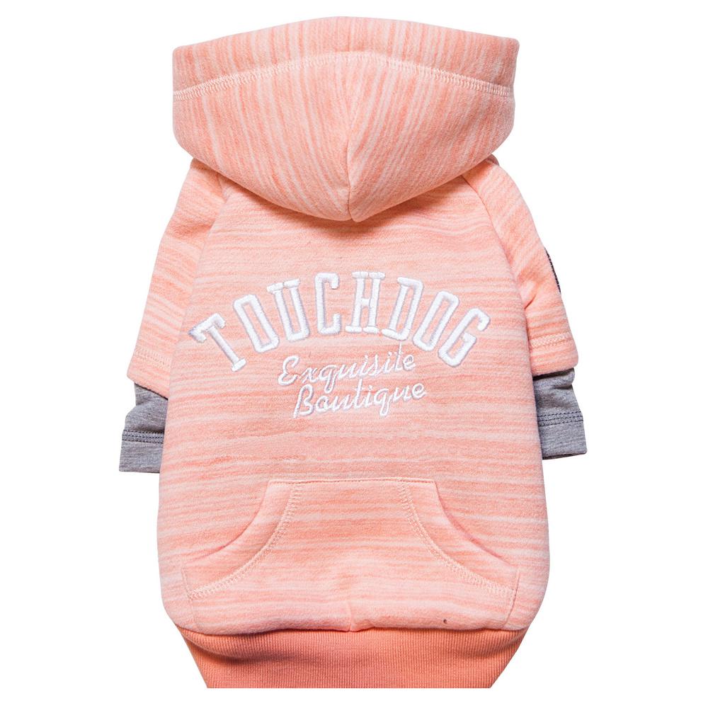 pink dog hoodie