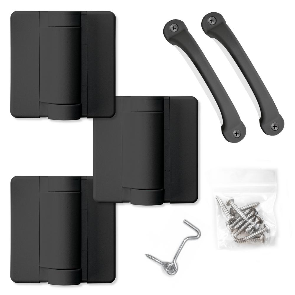 Screen Tight Black Heavy Duty Screen Door Hardware Kit