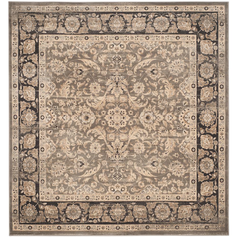 Safavieh Vintage Taupe/Black 7 ft. x 7 ft. Square Area Rug ...