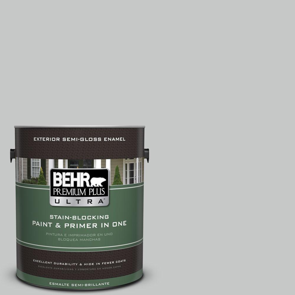 BEHR Premium Plus 5gal. BNC07 Frosted Silver SemiGloss Enamel